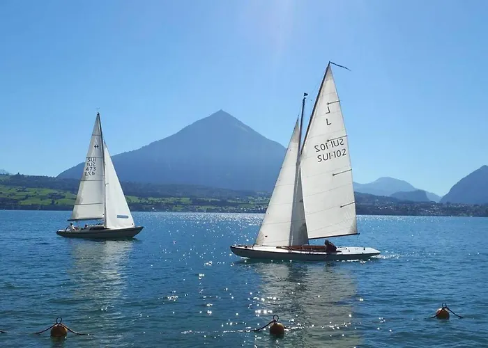 Thun Alps Scenic Views And Concierge By Swisshut Apartamento Sigriswil