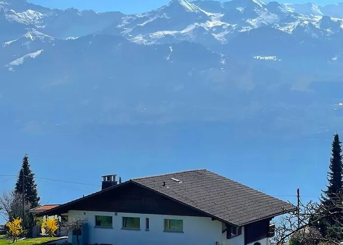 Thun Alps Scenic Views And Concierge By Swisshut Apartamento Sigriswil